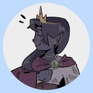 My twitter profile picture, a drawing of Ranboo's Origins SMP character made by user @mihnnt